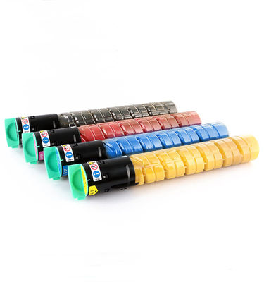 Cartucho de tóner Ricoh apto para impresoras MPC2050 2550 que ofrece opciones de color negro, cian, magenta y amarillo de alta capacidad